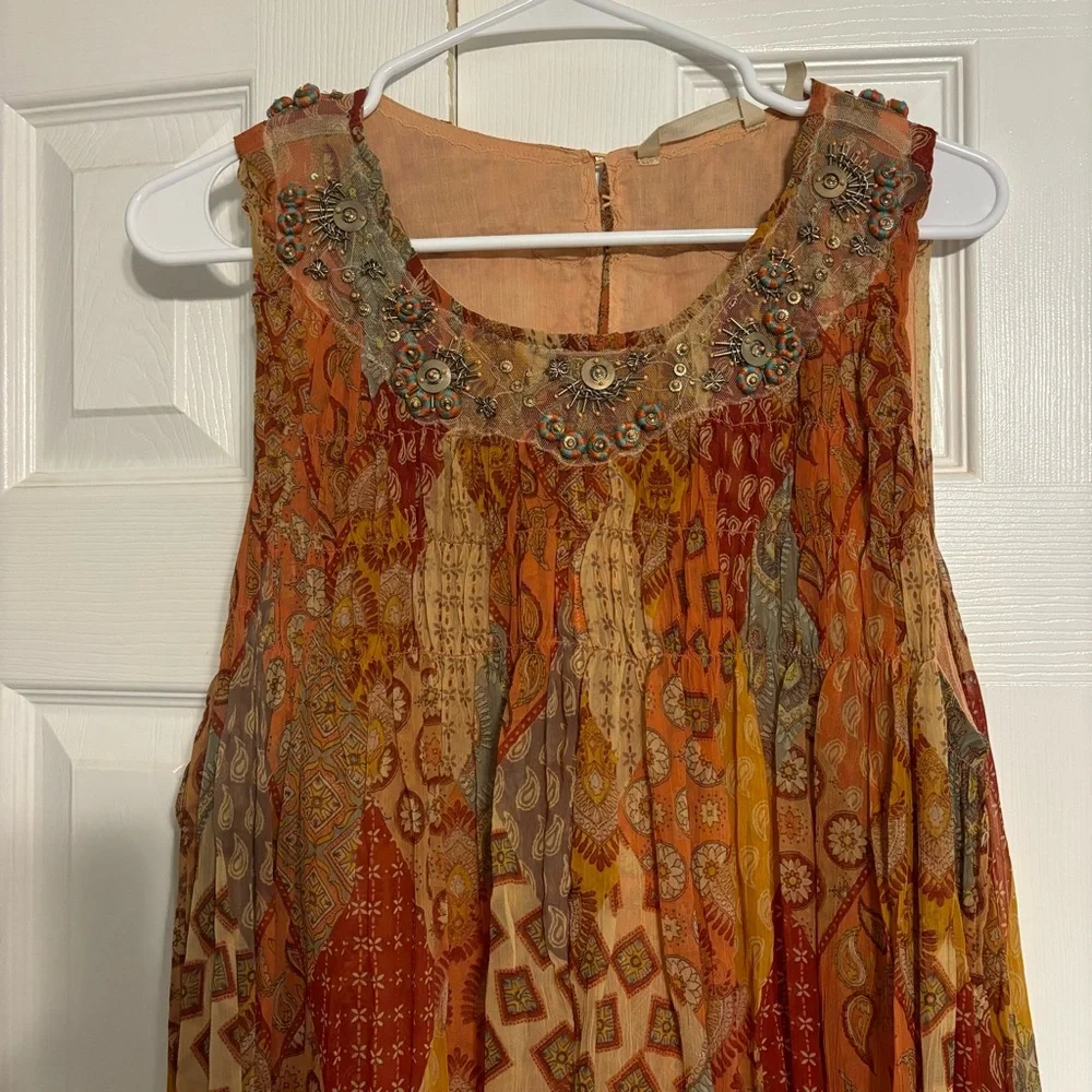 Soft Surroundings Vanessa Beaded Maxi Dress